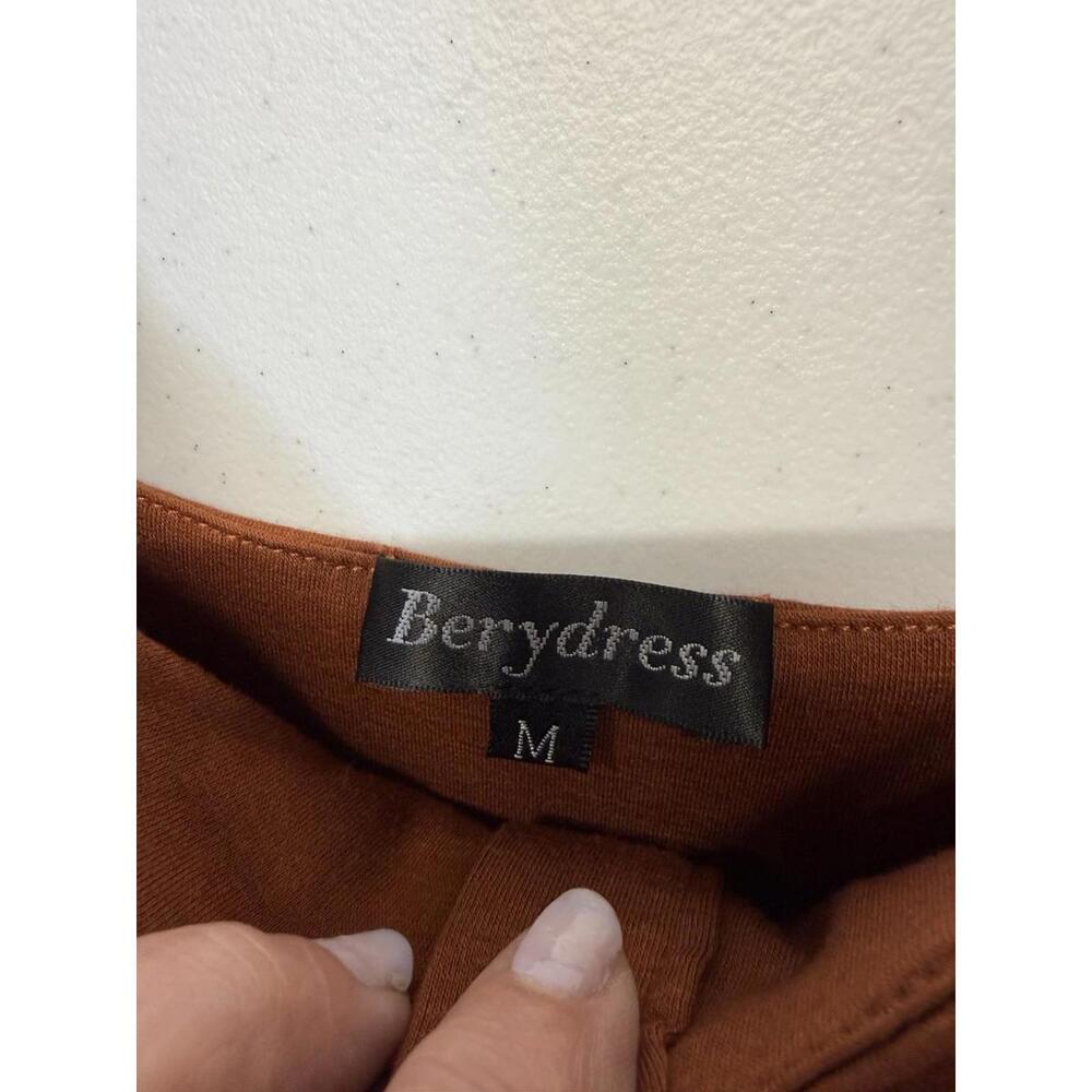 Ultimate Summer Dress Berydress Rust Colored Sleeveless Button Down Front A Line - Picture 2 of 9